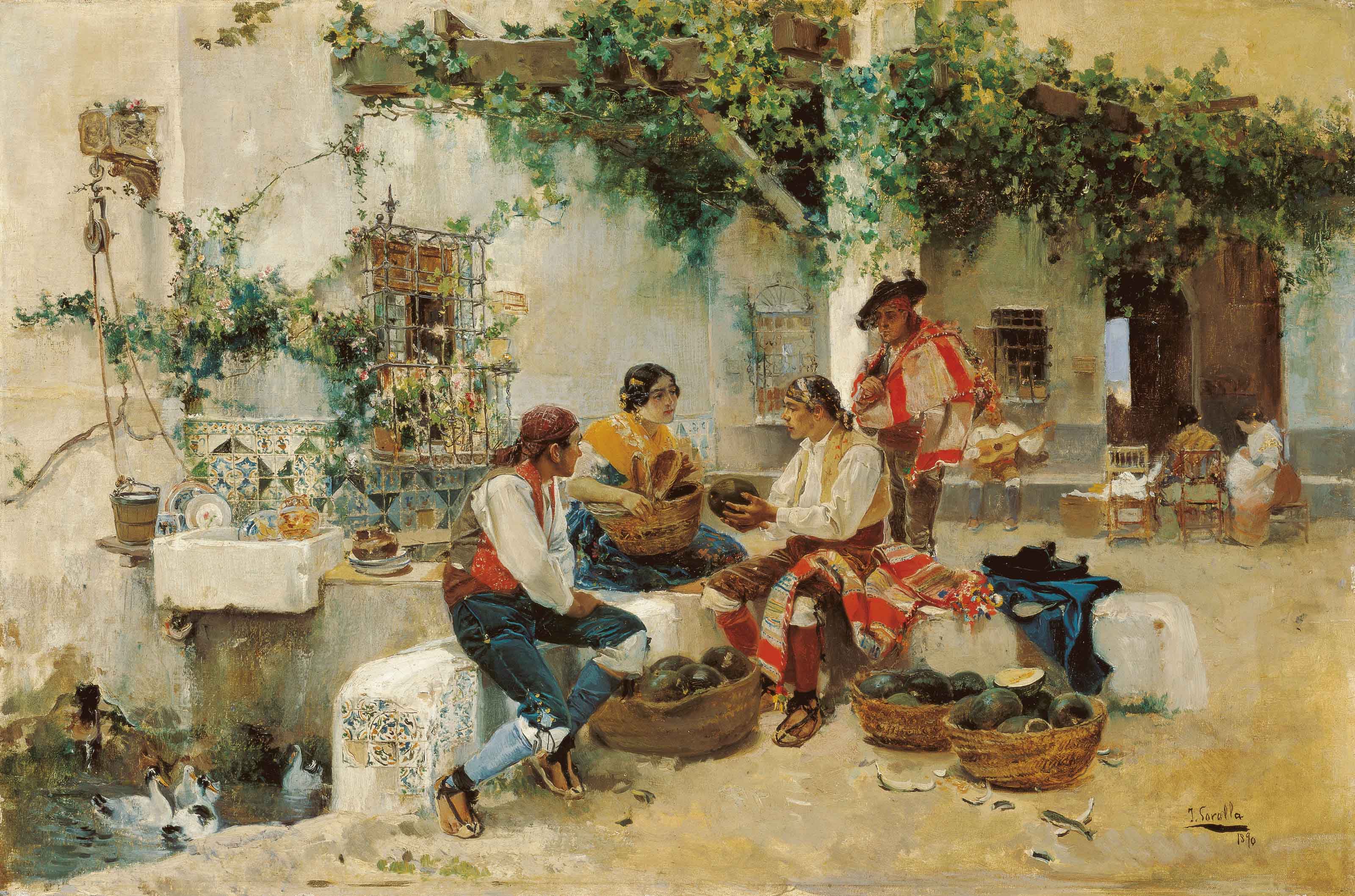 Joaquin Sorolla Vendiendo melones